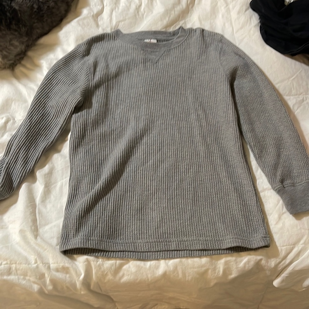 Long sleeve grey youth top new without tags